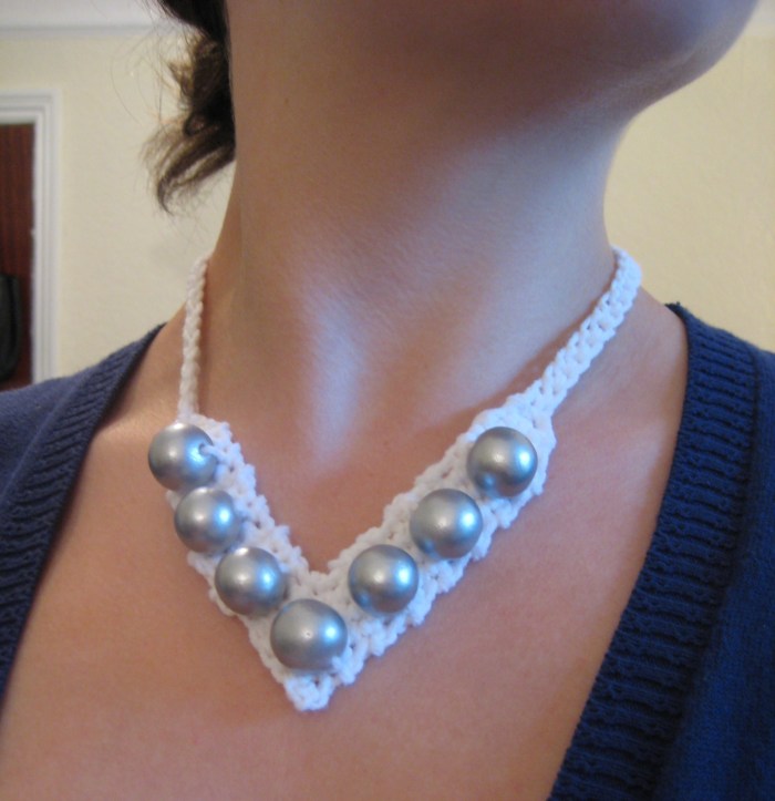 Beaded V-Necklace