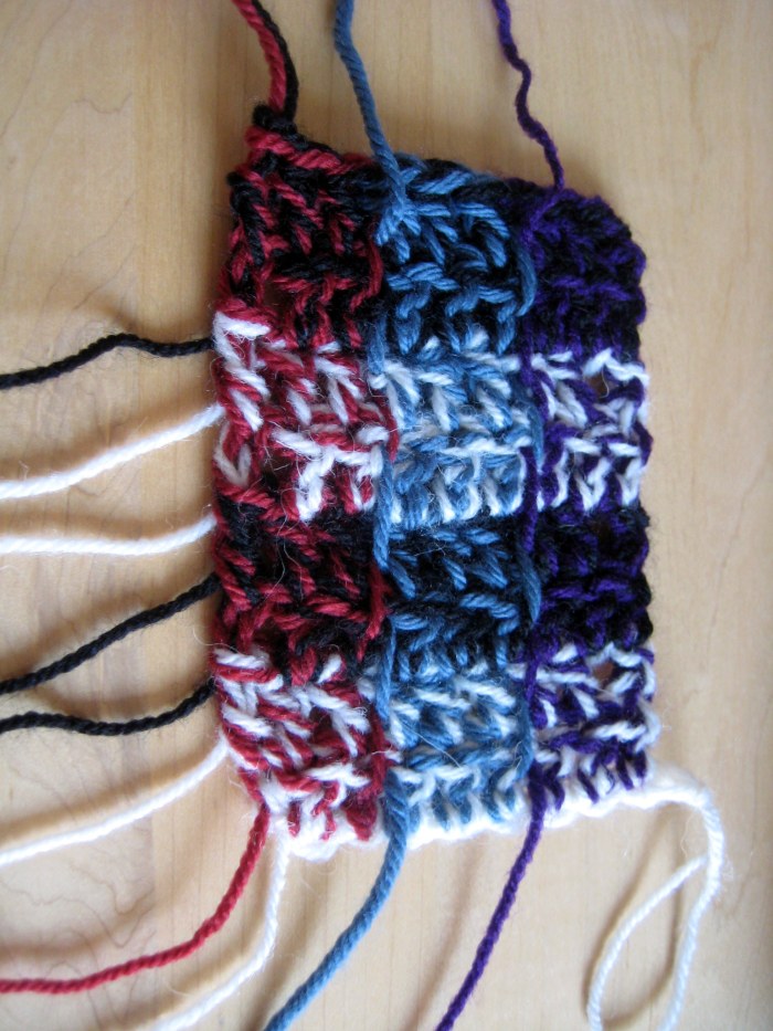 Back view of sample patch