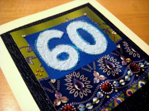 Layered Diamond Wedding Card