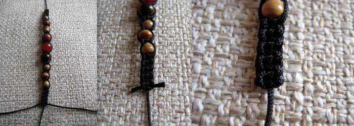 How to finish the last knot