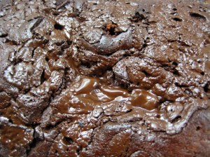 Mmm, melted chocolate...