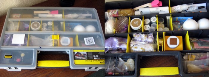 Tool box of crafting goodies