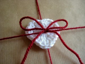 Make an extra heart so you can co-ordinate your gift and card!