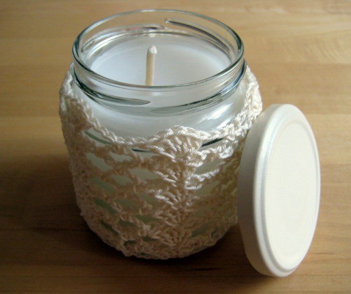 Shells and Lace Jar cover
