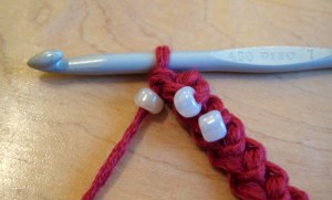 Inserting the 3rd bead