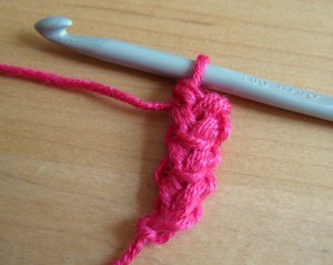 Continuing in lobster stitch
