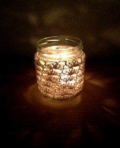 Jojo74's Lace jar candle cover