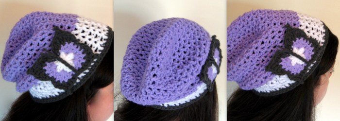 Trying to show you what it looks like by stretching it on to my adult sized head and taking the photos myself... Sorry, I was in a rush!