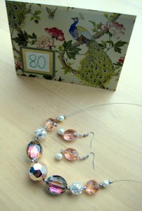 Pink Facets Necklace and Earrings (19)