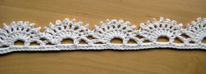 Picot fan stitch would also make a nice edging