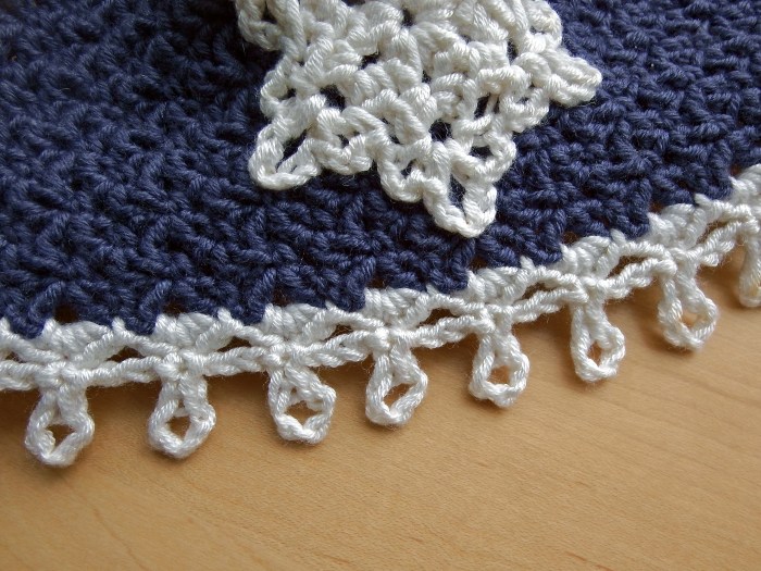 Icicles Baby Hat Free Crochet Pattern with snowflake