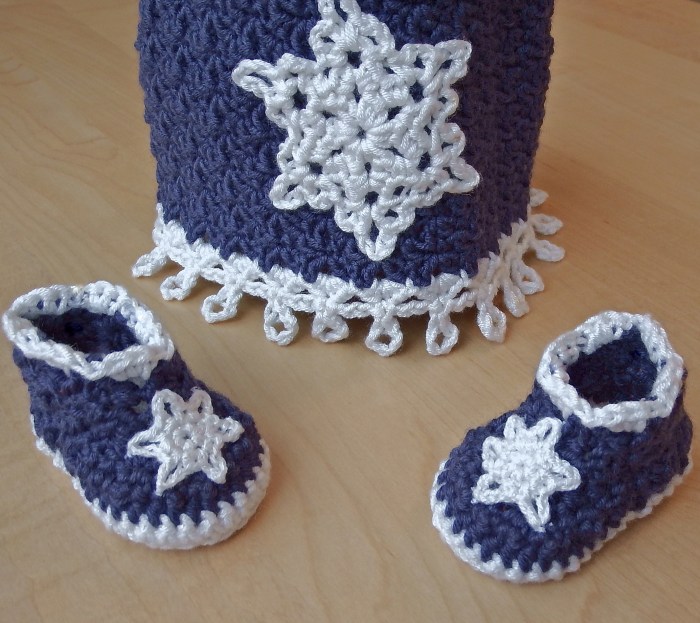 Icicles Hat and Booties - Free Crochet Pattern