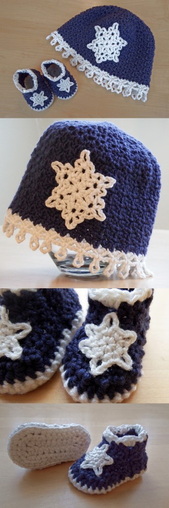 Icicles Hat and Booties - Free Crochet Pattern