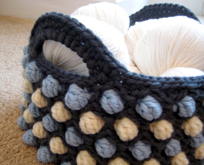 Honeycomb Pop Basket - a free crochet pattern from Make My Day Creative