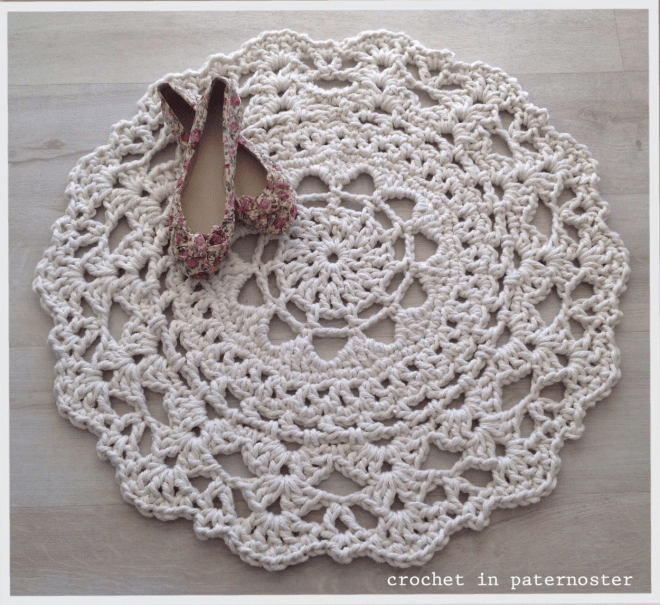 Crochet in Paternoster Doily Rug (visit this blog for more inspiration)