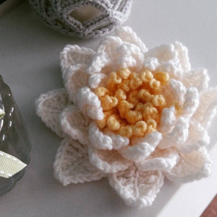 Did you spot this on Instagram? Click here for my free Waterlily Pattern