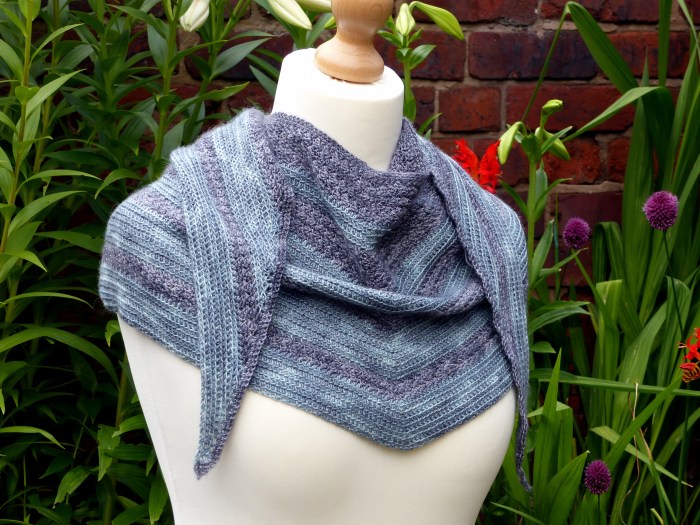Horizon Shawl - Textured Crochet Pattern by Make My Day Creative