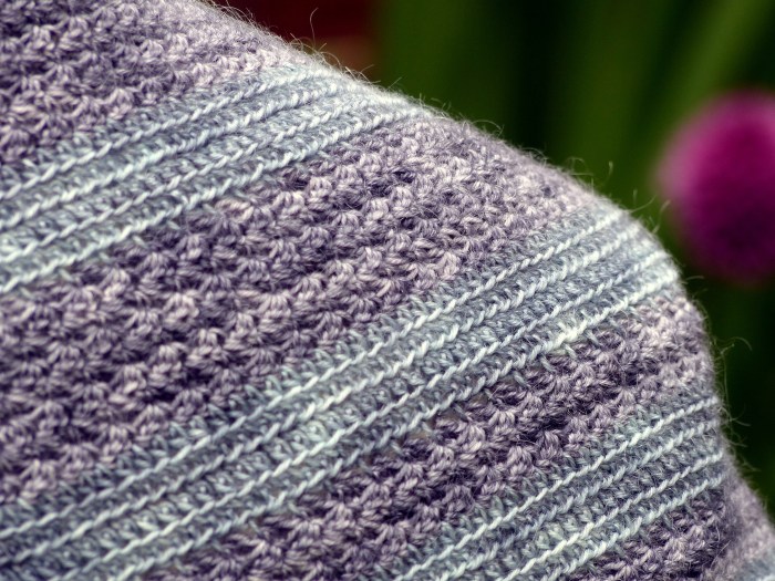 Horizon Shawl - Crochet Pattern by Make My Day Creative. Textured stripes!